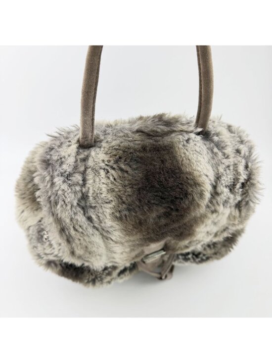 Fendi Zucca Pattern Lining Backpack Suede Gray Brown Vintage main image 4